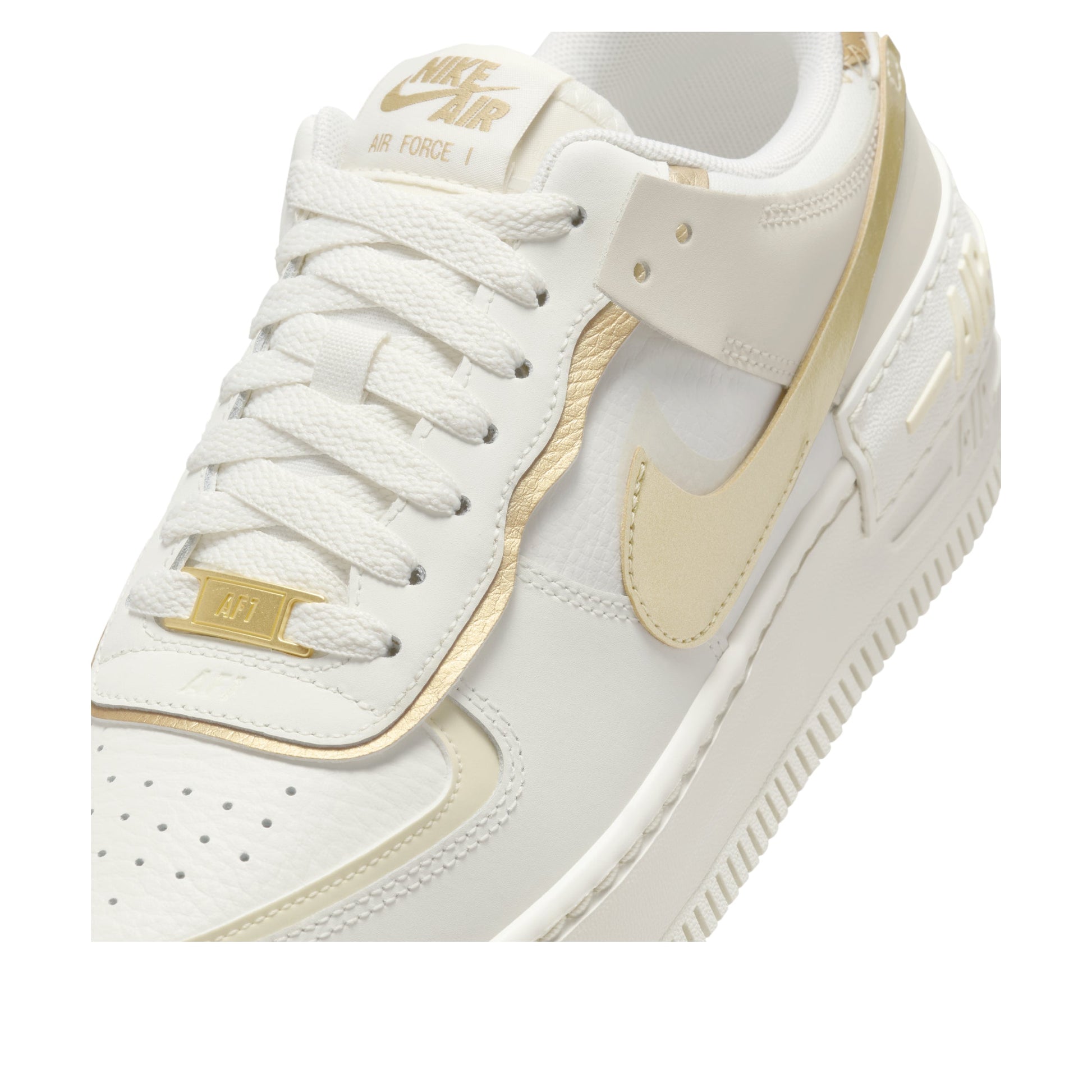 (WMNS) Nike Air Force 1 Shadow 'Sail Metallic Gold' DZ1847-108