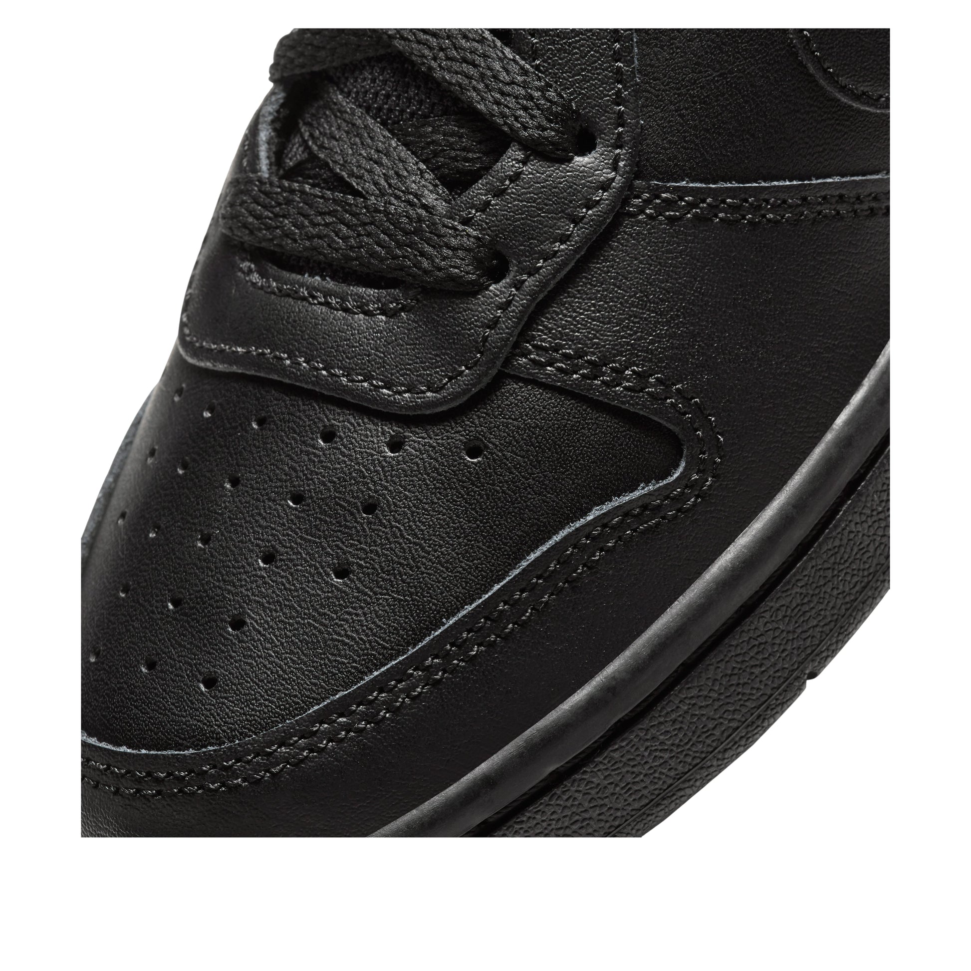 (GS) Nike Court Borough Low 2 'Triple Black' BQ5448-001