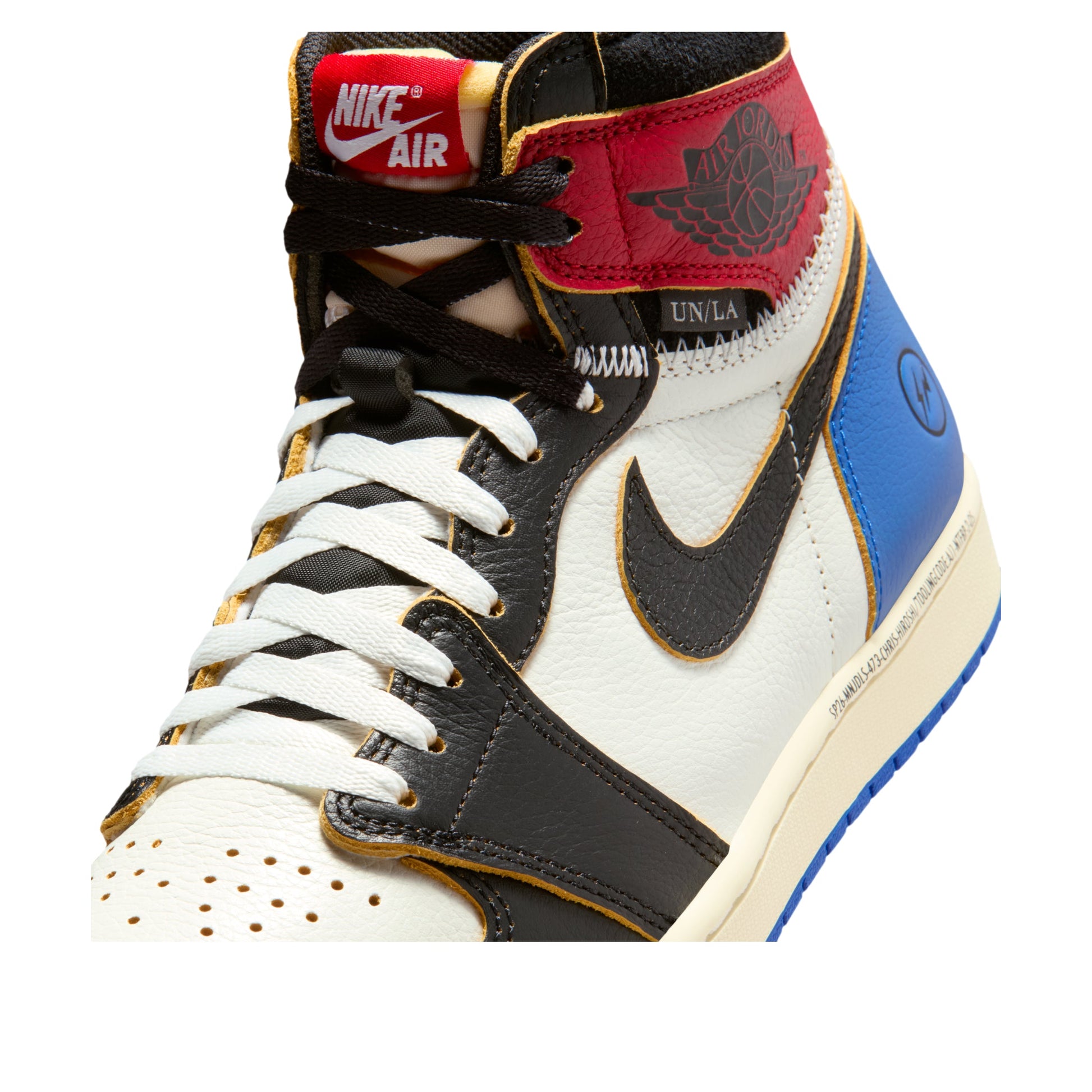 Air Jordan 1 Retro High x Fragment x Union LA OG SP 'Varsity Red Sport Royal' IO7847-002