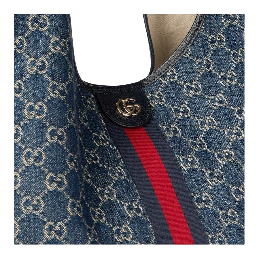 (WMNS) Gucci Giglio Large Tote Bag 'Blue White' 853971-FAFFQ-8864