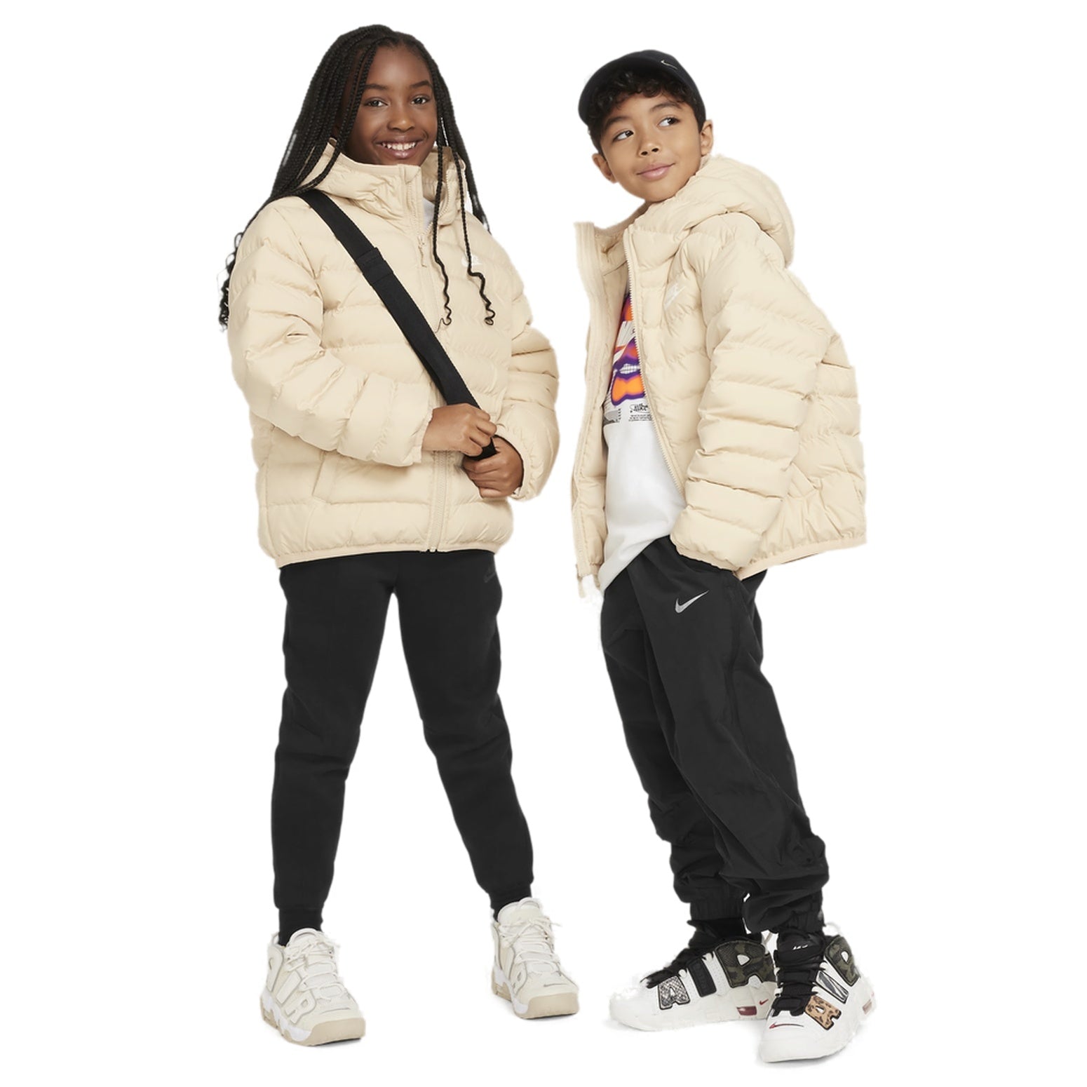 (GS) Nike Sportswear Lightweight Synthetic Fill Loose Hooded Jacket 'Sanddrift' FD2845-126