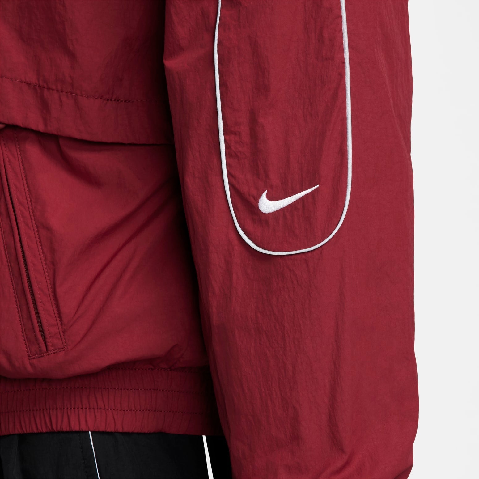 Nike Sportswear Solo Swoosh Woven Track Jacket 'Red' FB8622-677