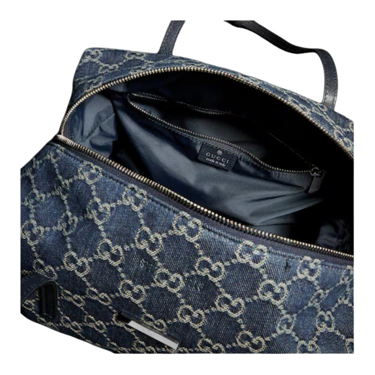 (WMNS) Gucci Melrose Medium Boston Bag 'Dark Blue' 875228-FAF8V-4042