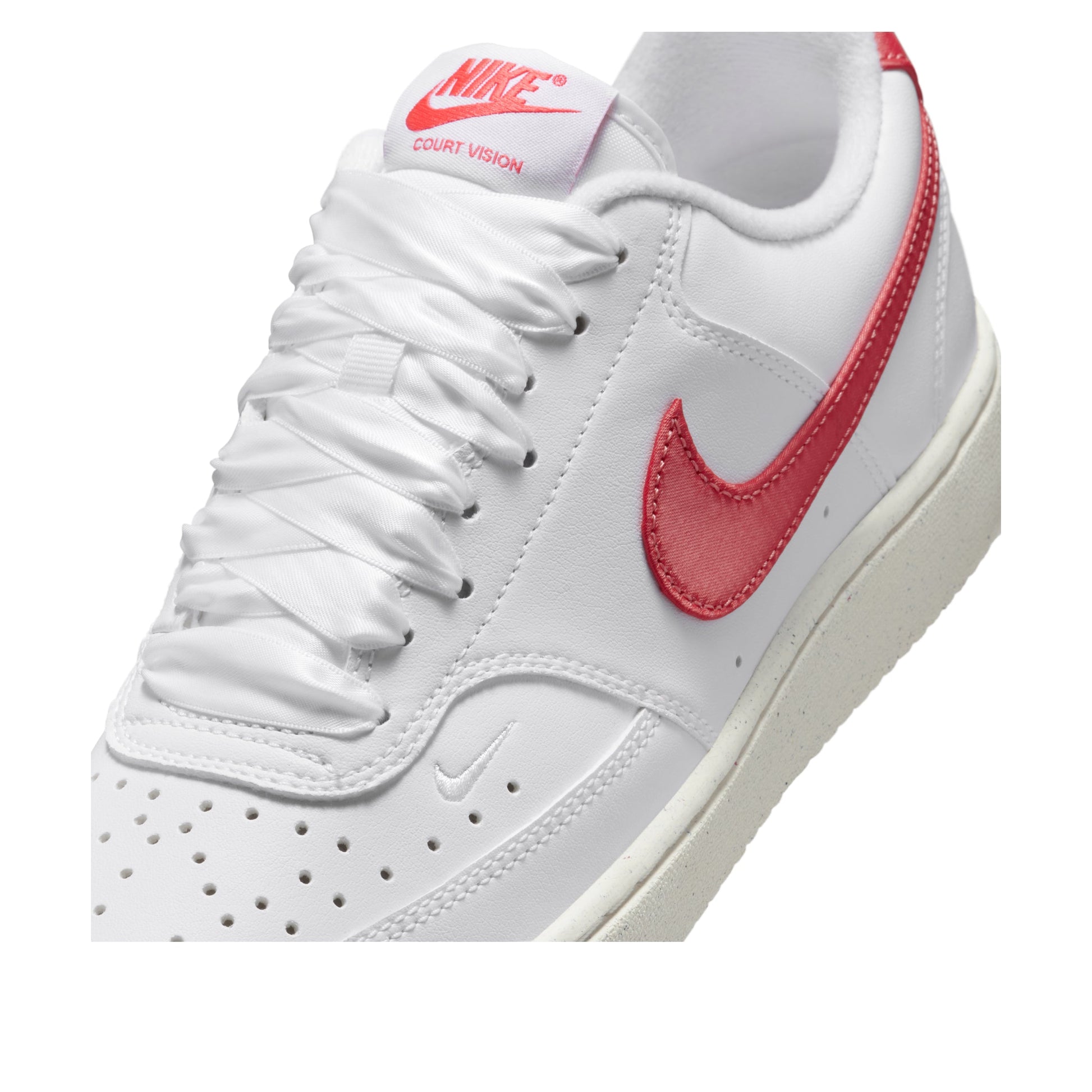 (WMNS) Nike Court Vision Low Next Nature 'White Sail Magic Ember' HV5246-100