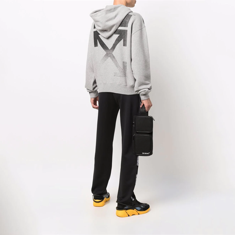 Men's Off-White FW21 Arrow Printing Pullover Gray OMBB037F21FLE0050810