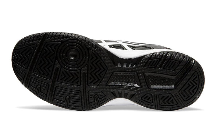 (GS) ASICS Court Slide 'Black White Yellow' 1044A007-001