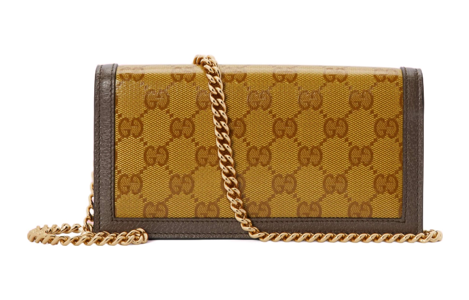 (WMNS) Gucci x adidas SS22 Chain Logo Crossbody Bag 'Yellow Brown' 621892-UVSCG-7267