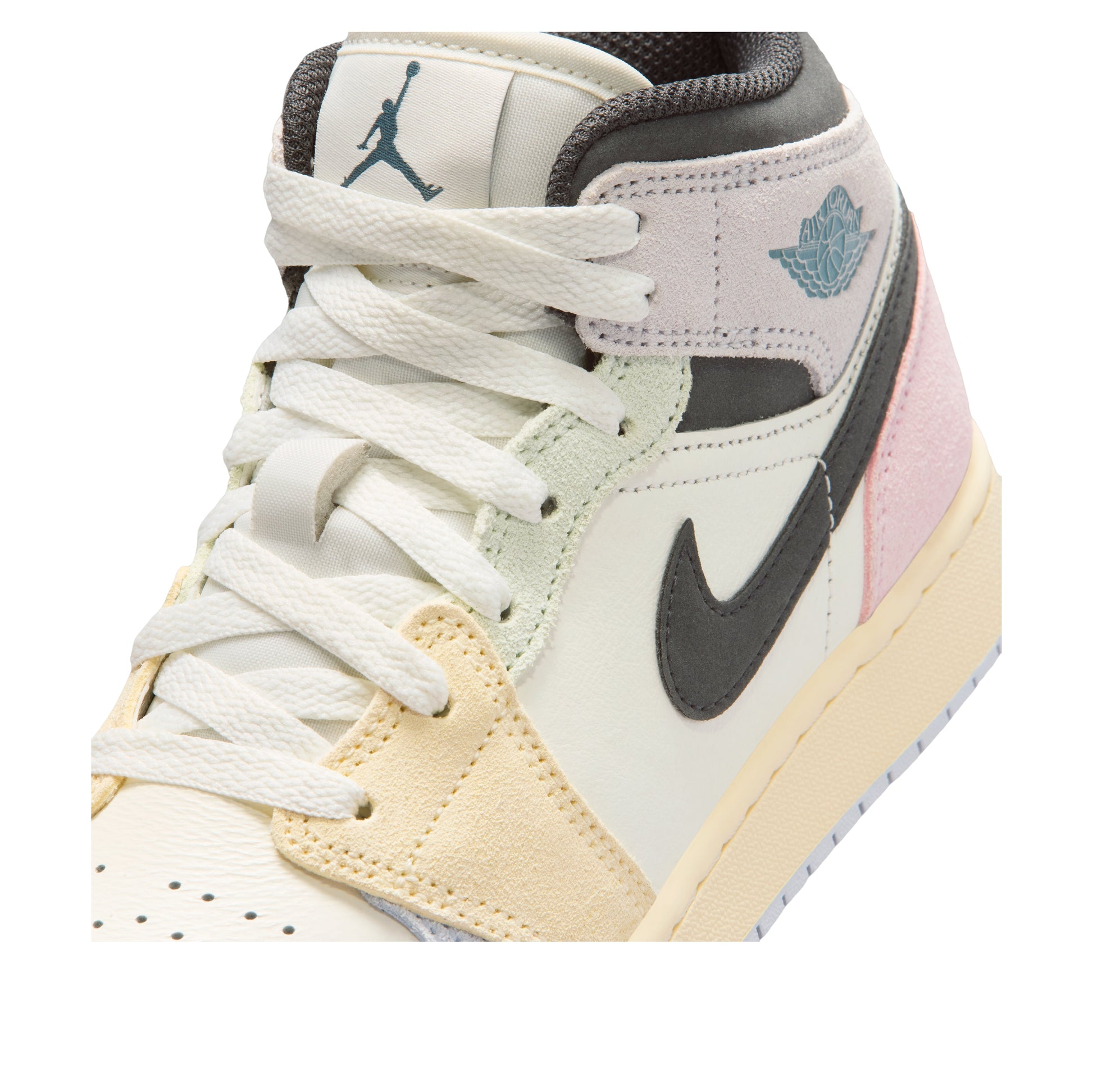 (GS) Air Jordan 1 Mid SE 'Sail Jade Aura Iced Jade' IB7053-100