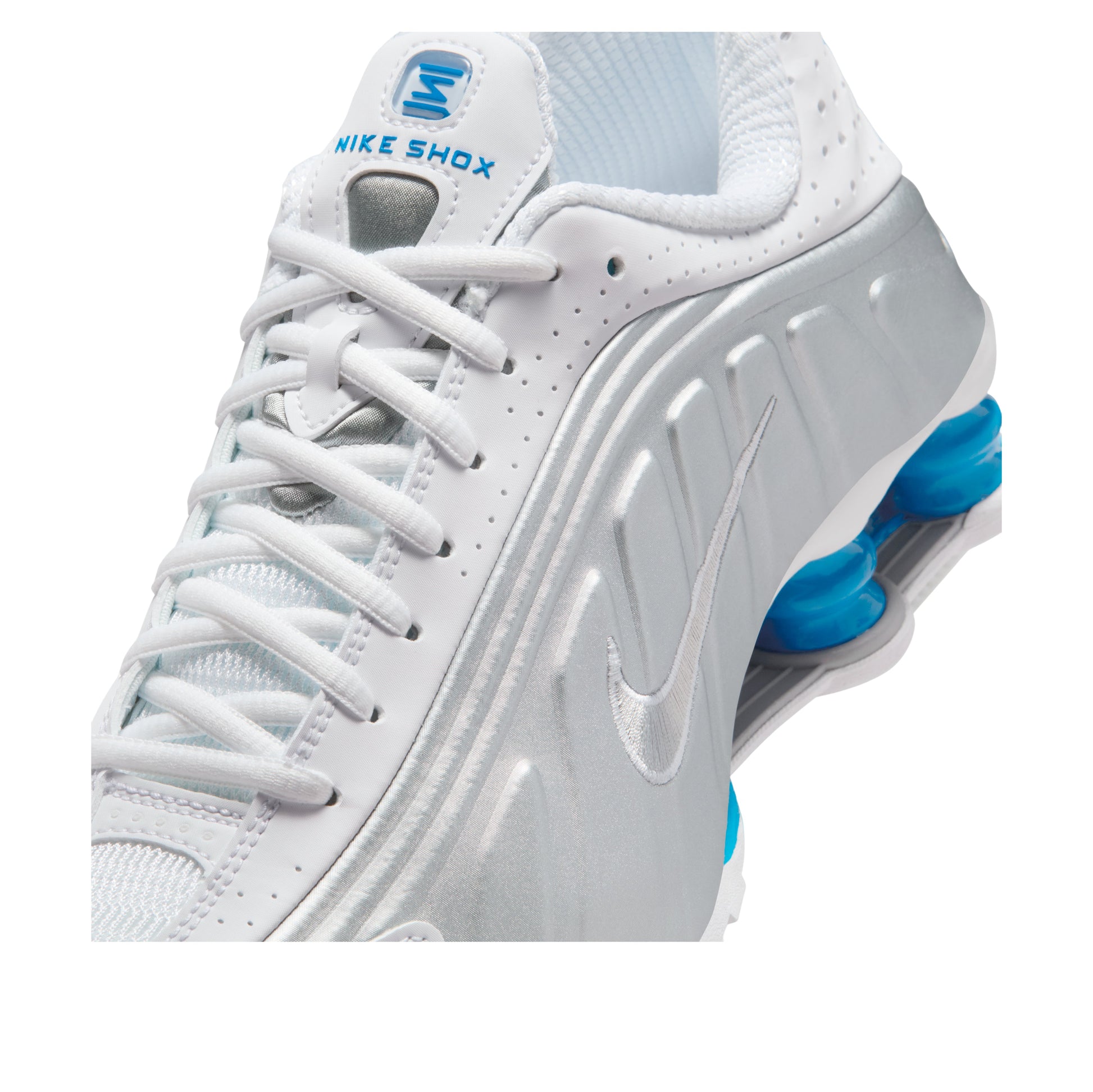 (WMNS) Nike Shox R4 'White Blue Hero' AR3565-105