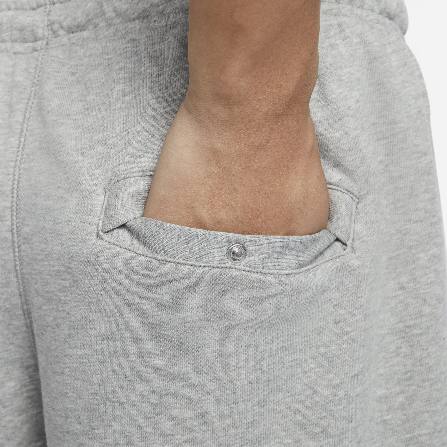 Nike Sportswear Club French Terry Shorts Asia Sizing 'Grey White' FQ4093-063