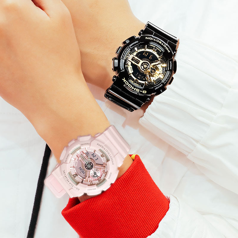 CASIO Baby-G 'Black & Pink Set' GMA-S110MP-4A1PR&GA-110GB-1APR