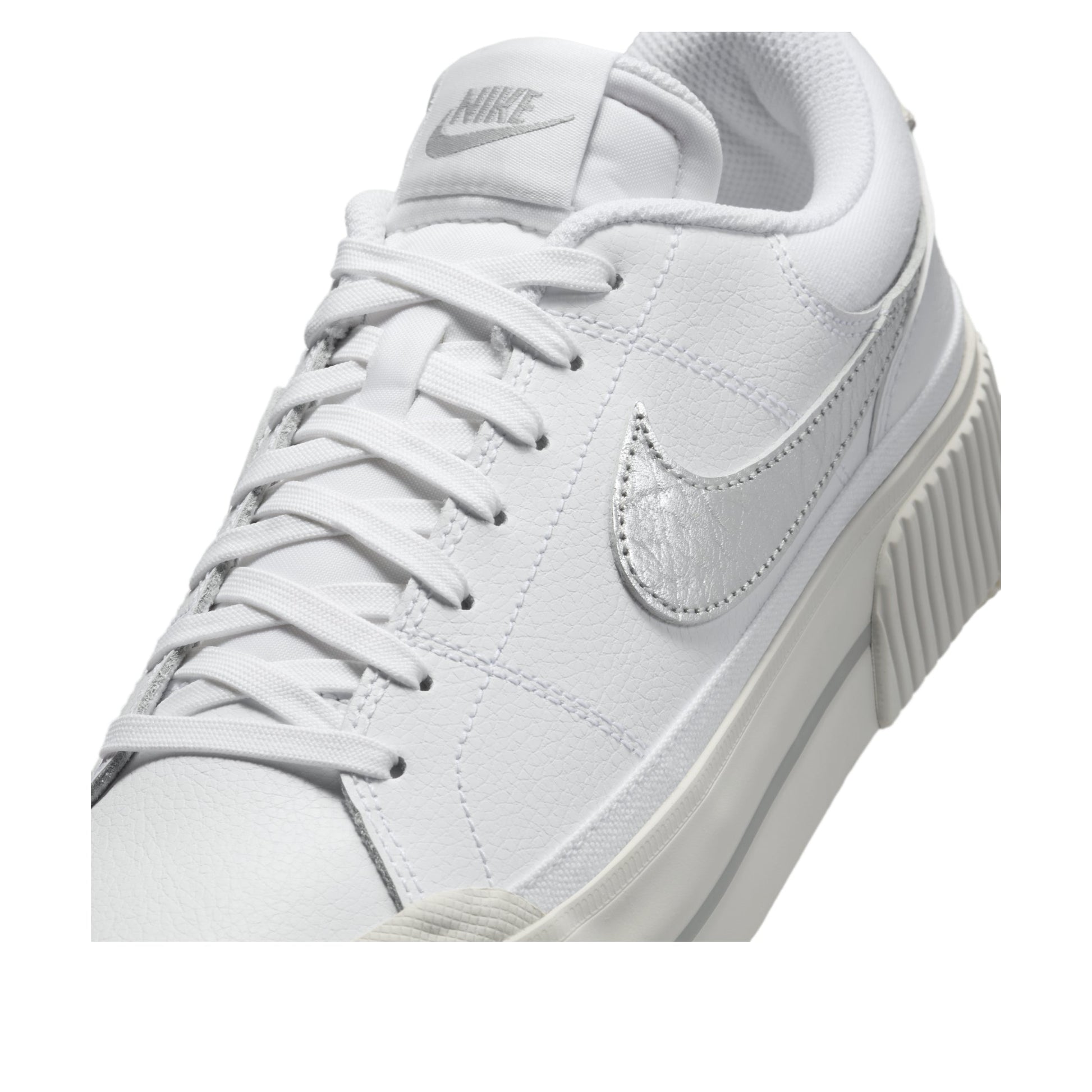 (WMNS) Nike Court Legacy Lift 'White Metallic Silver' HQ2307-100