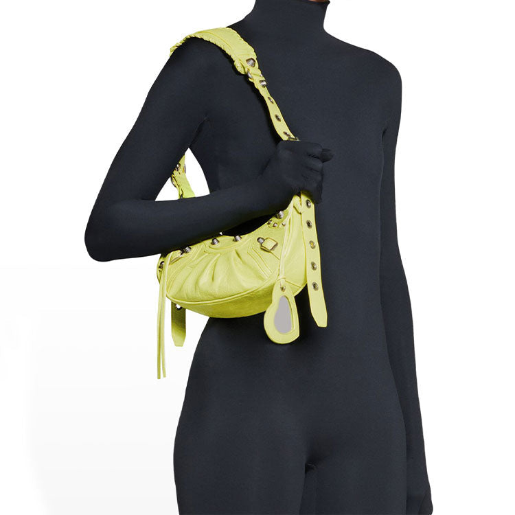 (WMNS) Balenciaga Le Cagole Xs Shoulder Bag 'Lime' 6713091VG9Y7302