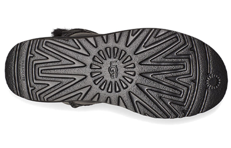(WMNS) UGG Mini Bailey Logo Strap 'Black' 1123623-UMBL