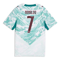 (GS) PUMA Cristiano Ronaldo Portugal 2026 Away Player Jersey 'PUMA White Green Lagoon' 788149-77