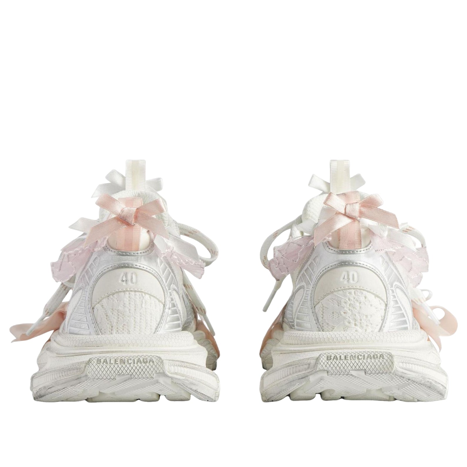 (WMNS) Balenciaga 3XL Lace Sneaker 'White Light Pink' 832994WXLMC9050