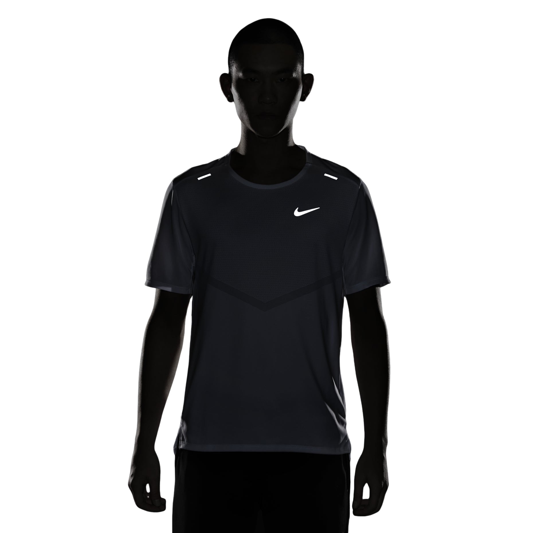 Nike Dri-fit Rise 365 Causual Sports Ventilate Round Collar T-Shirt Men's White CZ9185-100