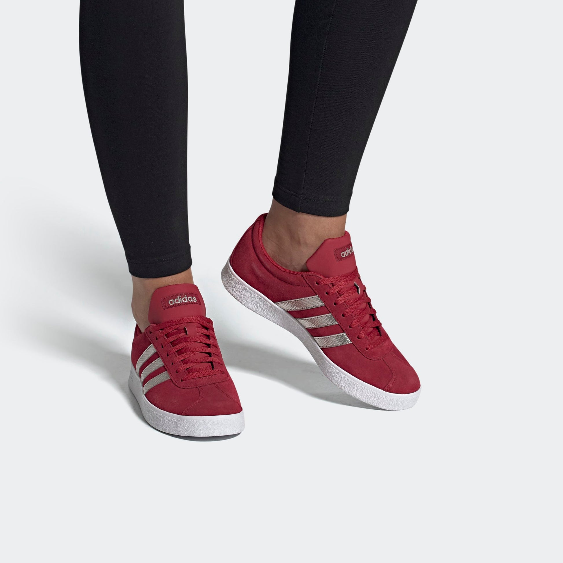 (WMNS) adidas VL Court 2.0 'Red' EE6785