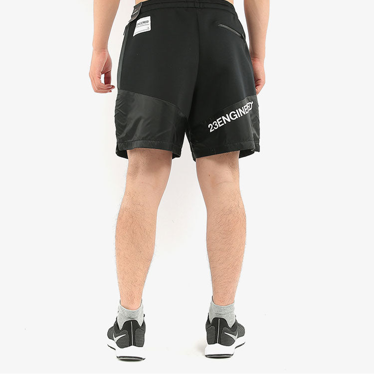 Men's Air Jordan 23 Engineered Logo Breathable Loose Sports Gym Casual Shorts Black AT9786-010