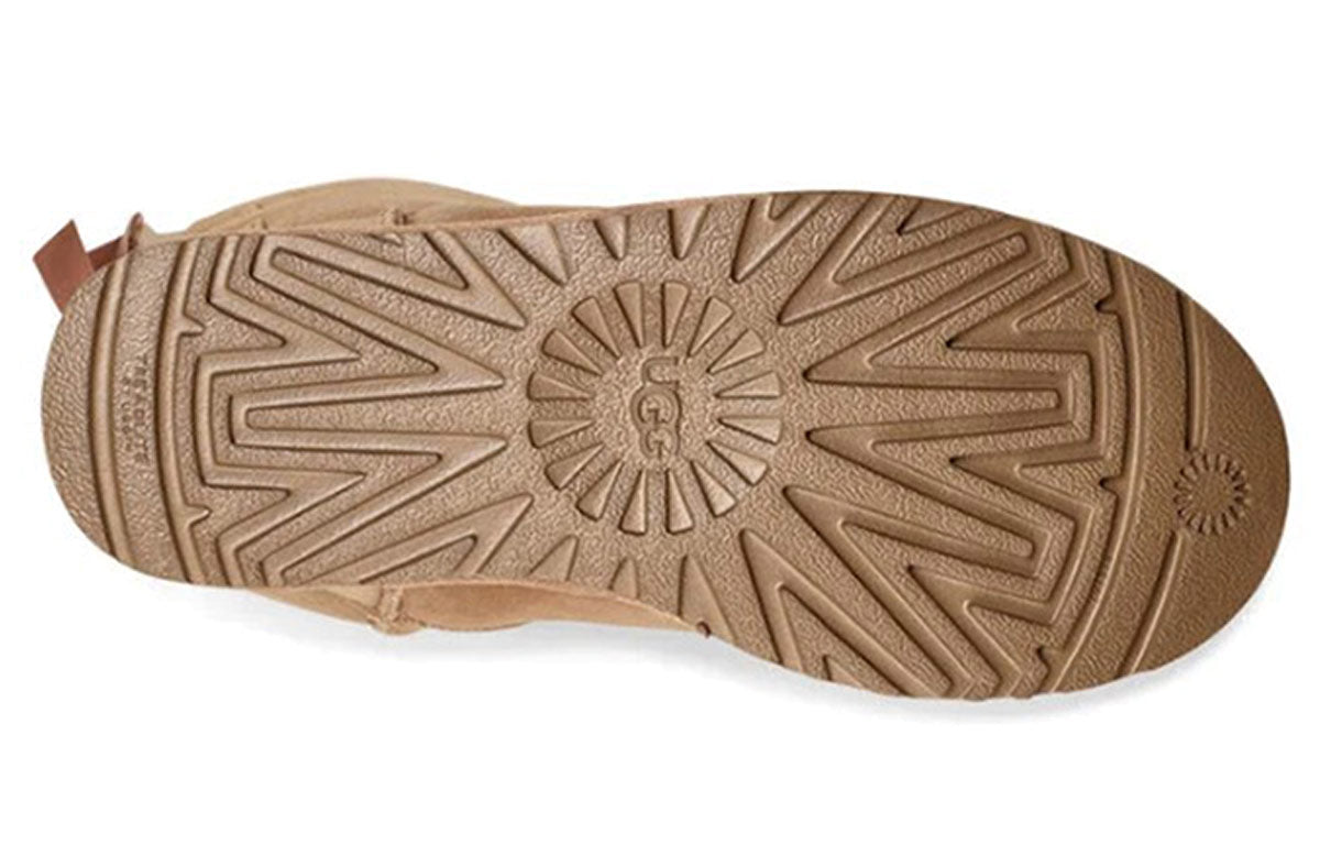 (WMNS) UGG Bailey Bow II 'Brown Yellow' 1016225-FAWN
