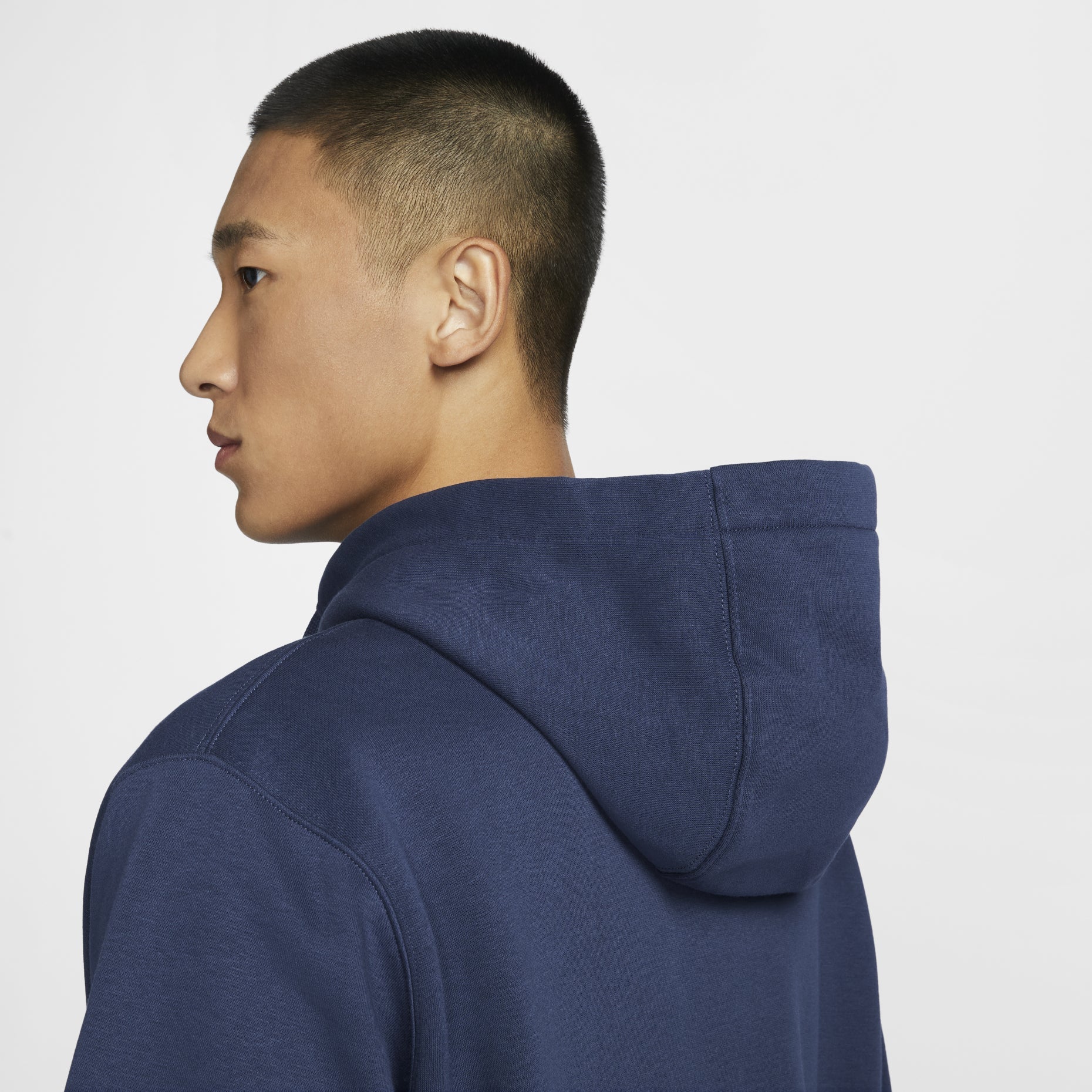 Nike Sportswear Club Fleece Full-Zip Hoodie 'Blue' BV2646-410