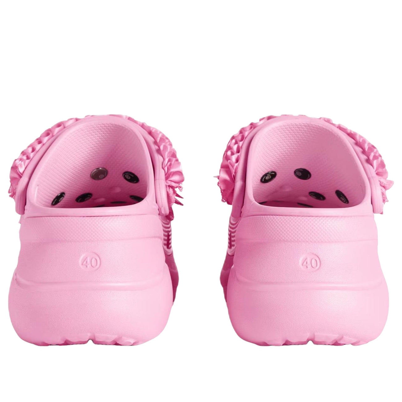 (WMNS) Balenciaga x Crocs Mule Jibbitz 'Light Pink' 720762W0FPA5108