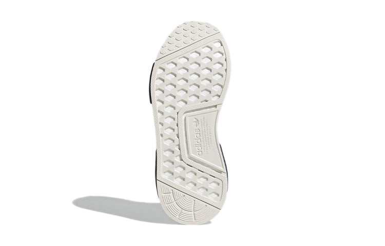 (GS) adidas NMD_R1 J 'Wordmark Heel Stripe - Crystal White Navy' S42838
