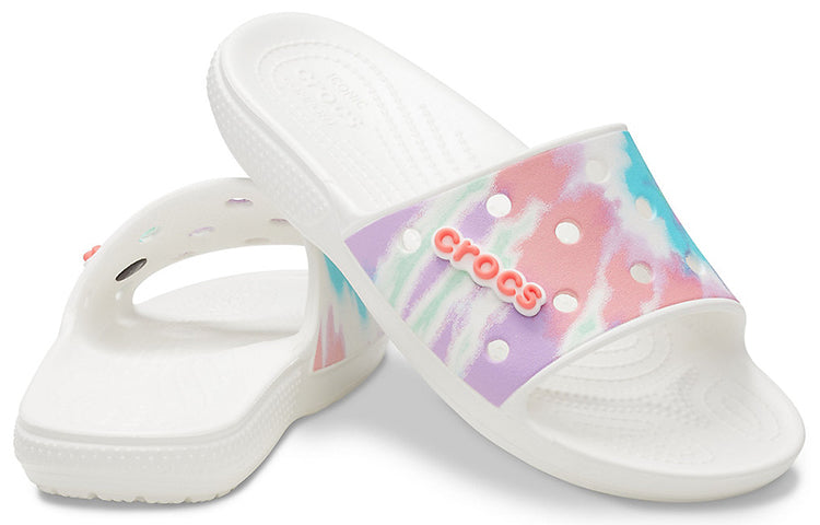 Crocs Classic Tie Dye Pattern Slippers Multi-Color 206520-6SN