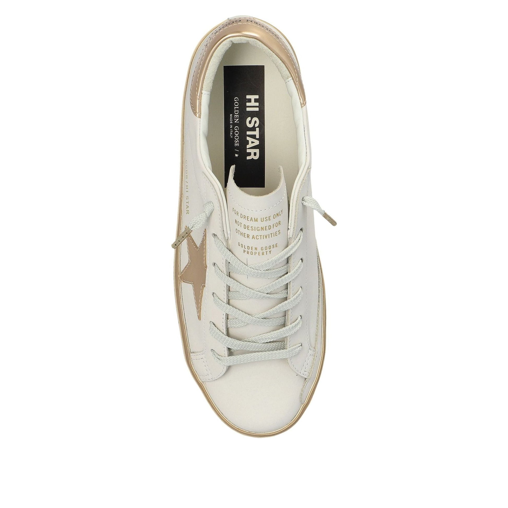 (WMNS) Golden Goose Hi Star 'White Taupe Gold' GWF00118-F008128-10961