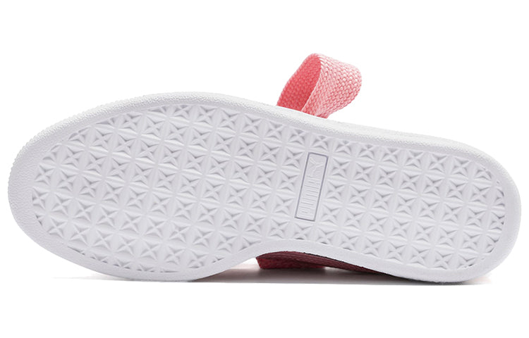 (WMNS) PUMA Basket Heart Patent Shoes Pink/White 363073-24