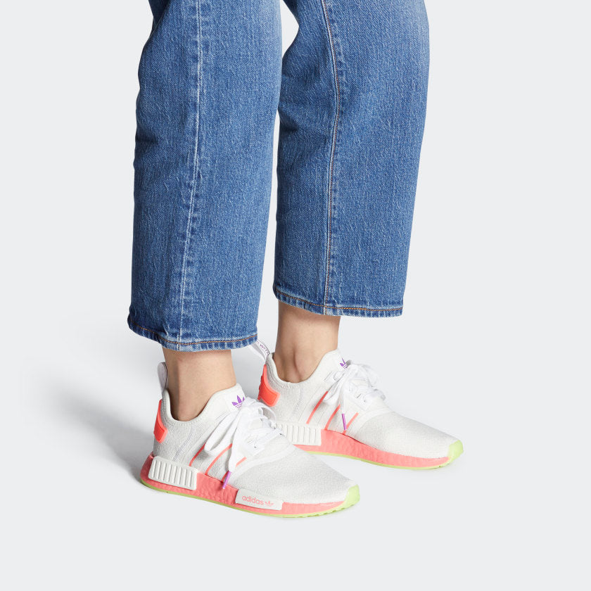 (WMNS) adidas NMD_R1 'White Signal Pink' FY9388