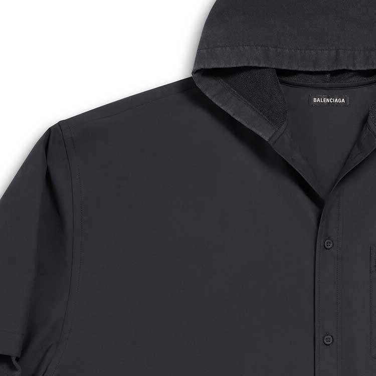 Balenciaga Unity Sports Icon Patched Shirt Large Fit 'Black' 768771TNM601000