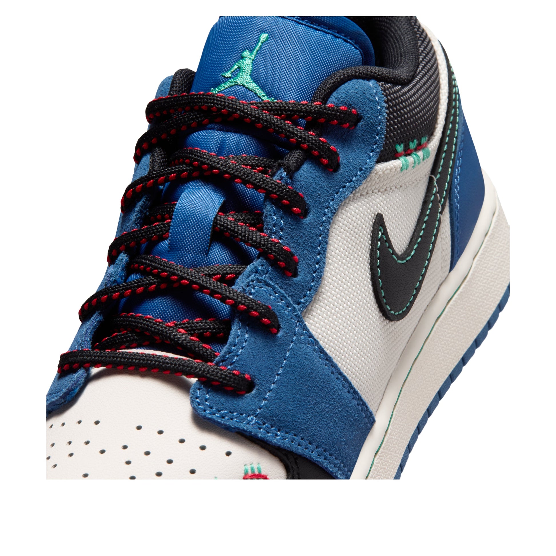 (GS) Air Jordan 1 Low SE 'True Blue Red Kinetic Green' IO2062-400
