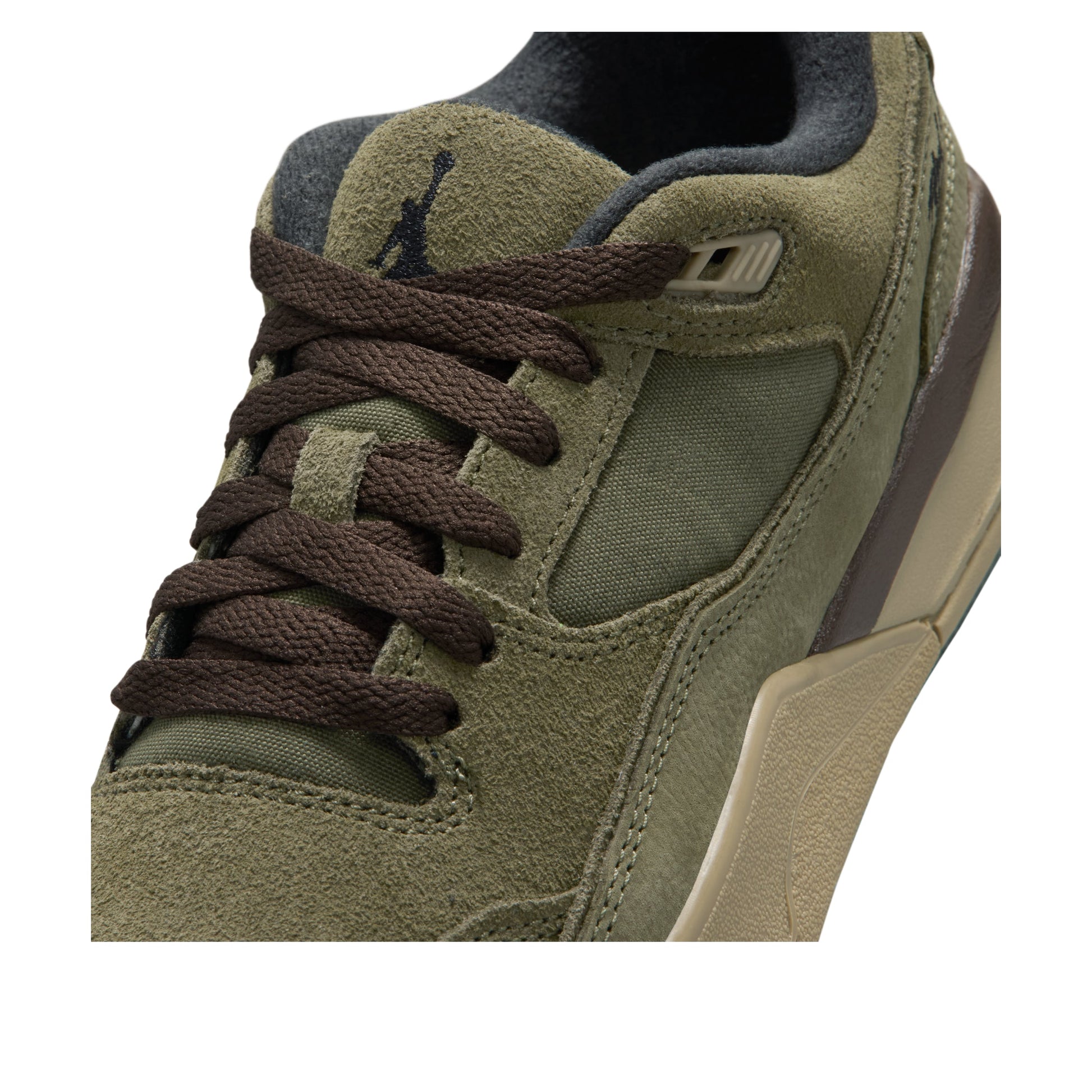 (GS)  Air Jordan Flight Court 'Medium Olive Baroque Brown' HF3333-202