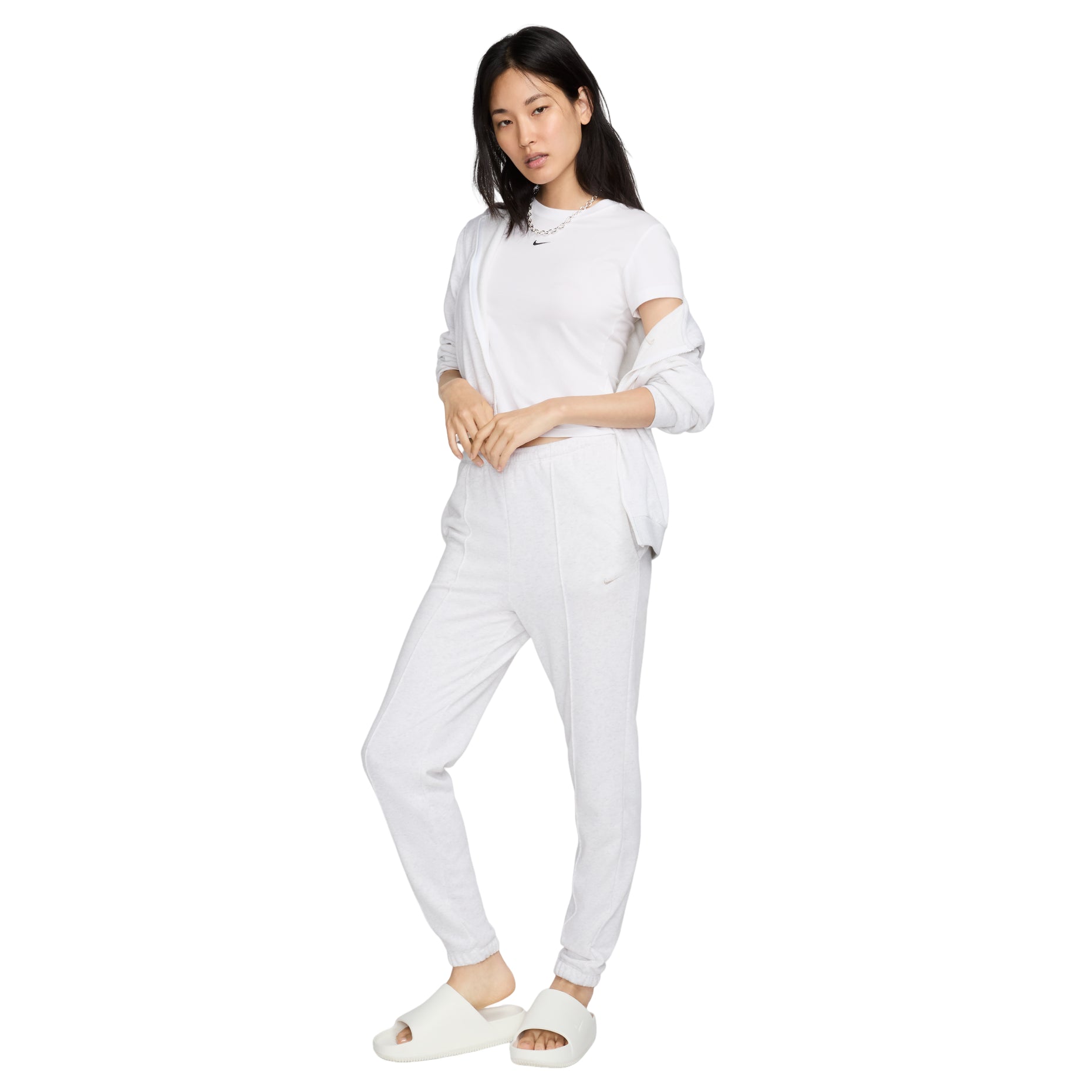 (WMNS) Nike Loose Full-Zip French Terry Hoodie Asia Sizing 'Grey' FN2420-051
