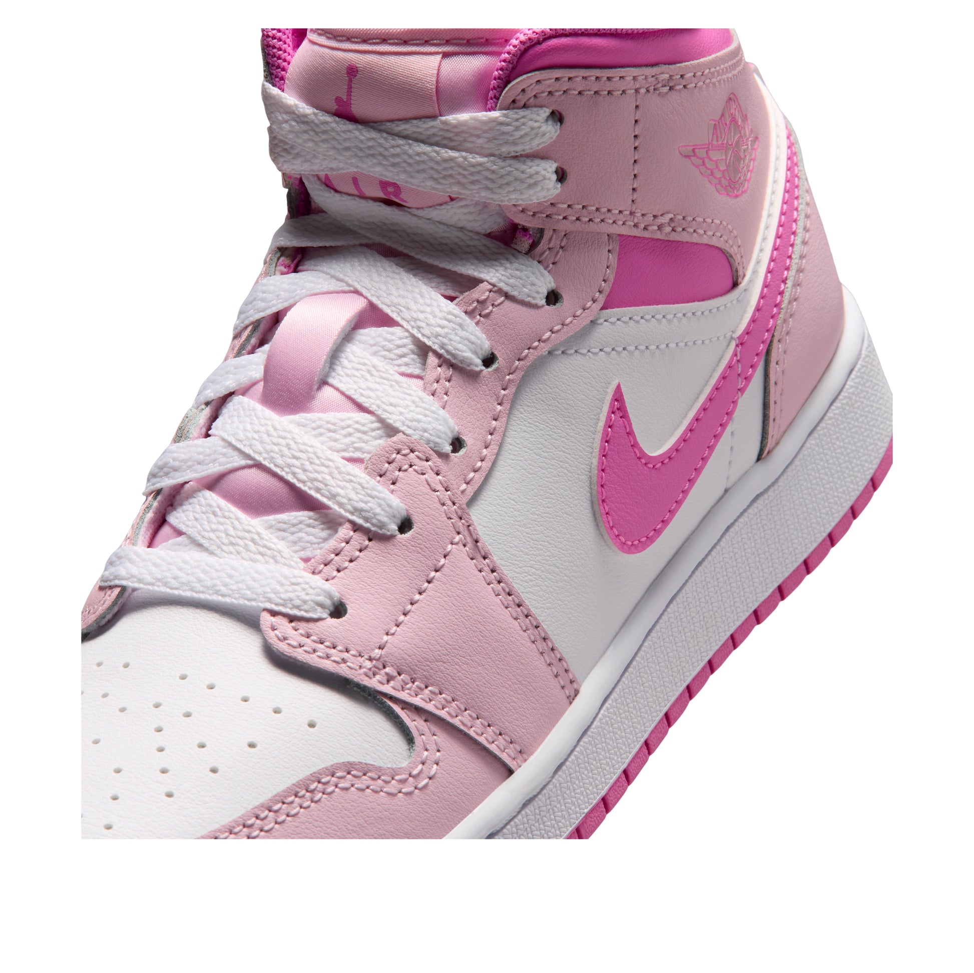 (GS) Air Jordan 1 Mid 'Pink Foam White' DQ8423-601