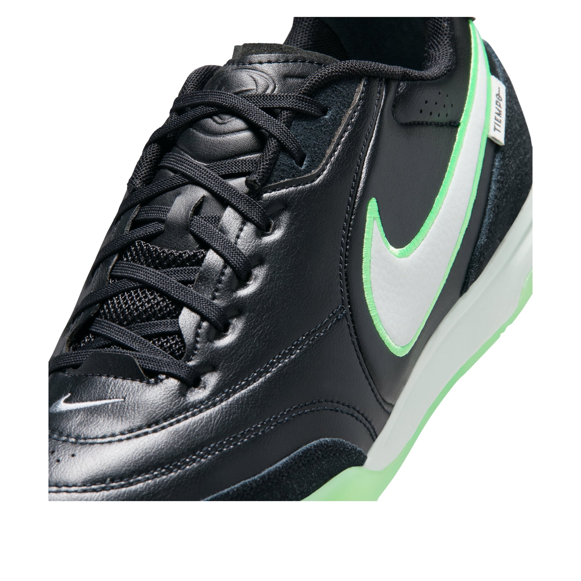 Nike Tiempo Street Gato Indoor Court 'Black Illusion Green' HQ7017-001