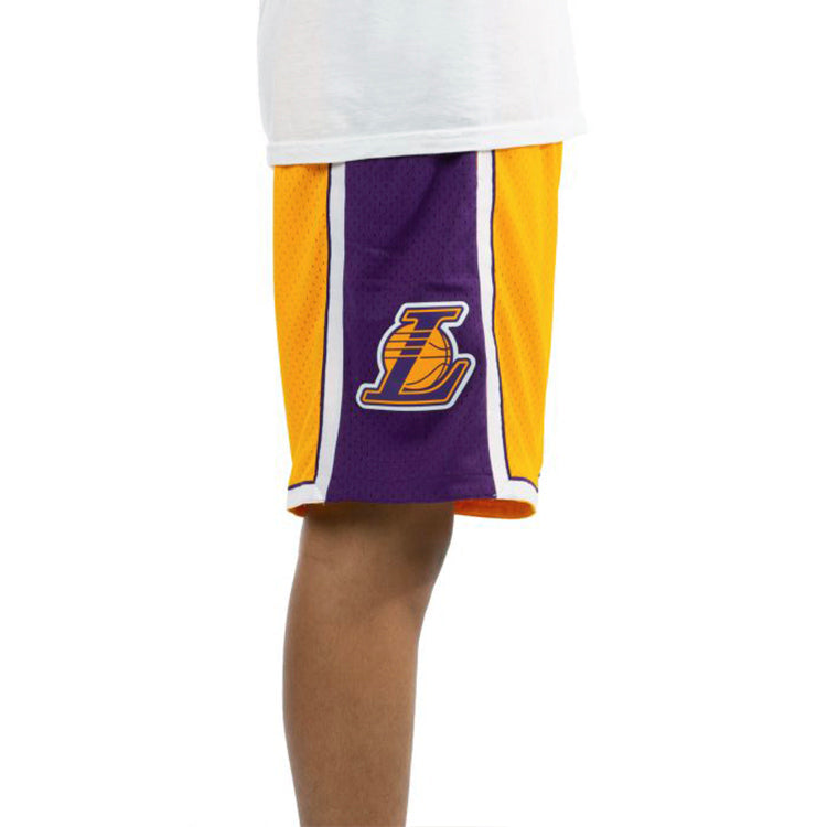 Mitchell & Ness NBA Swingman Shorts Los Angeles Lakers 2009-10 'Yellow Purple' SMSHCP19075-LALLGPR09