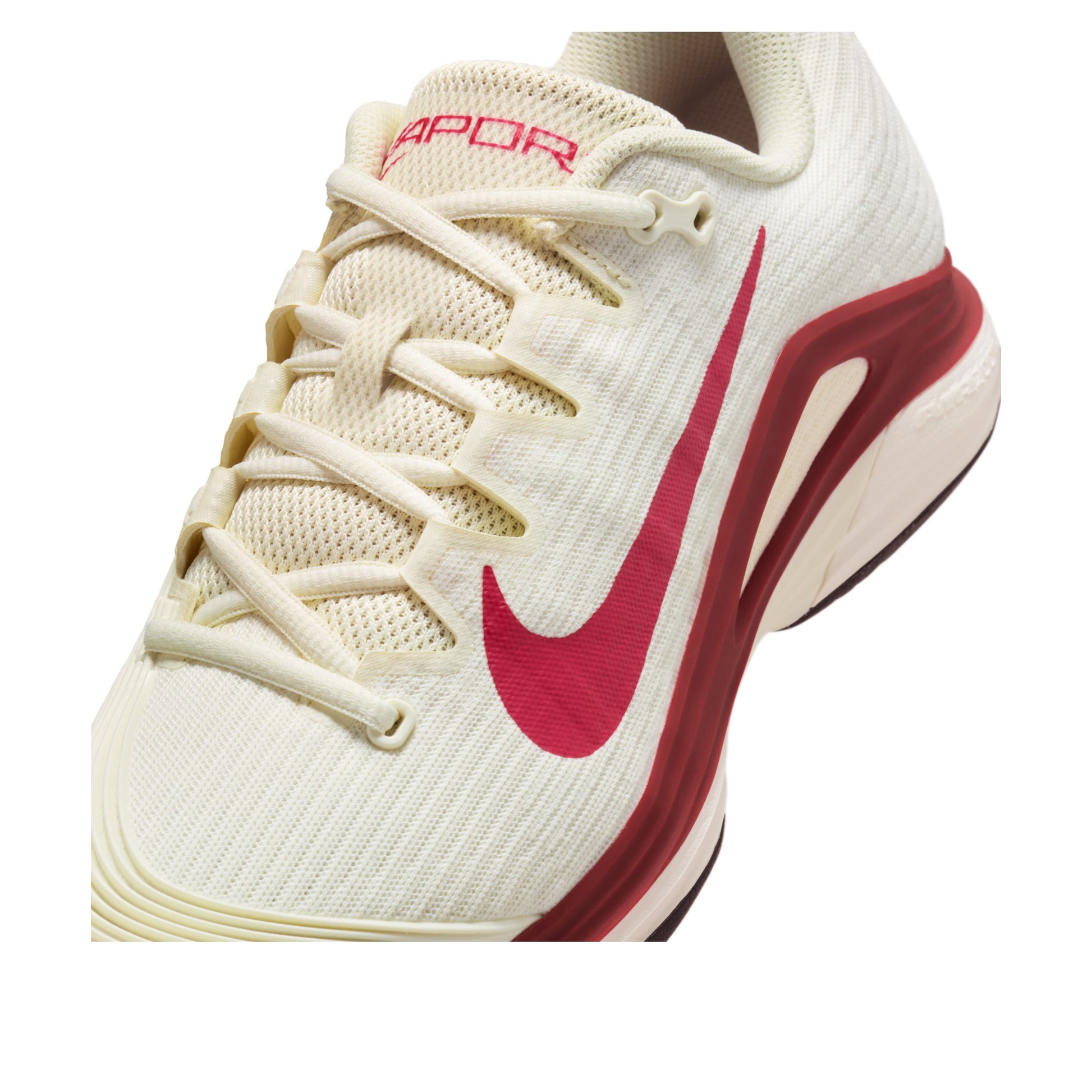 (WMNS) Nike Court Air Zoom Vapor 12 HC 'Pale Ivory Rush Pink Team Red' FV5554-104
