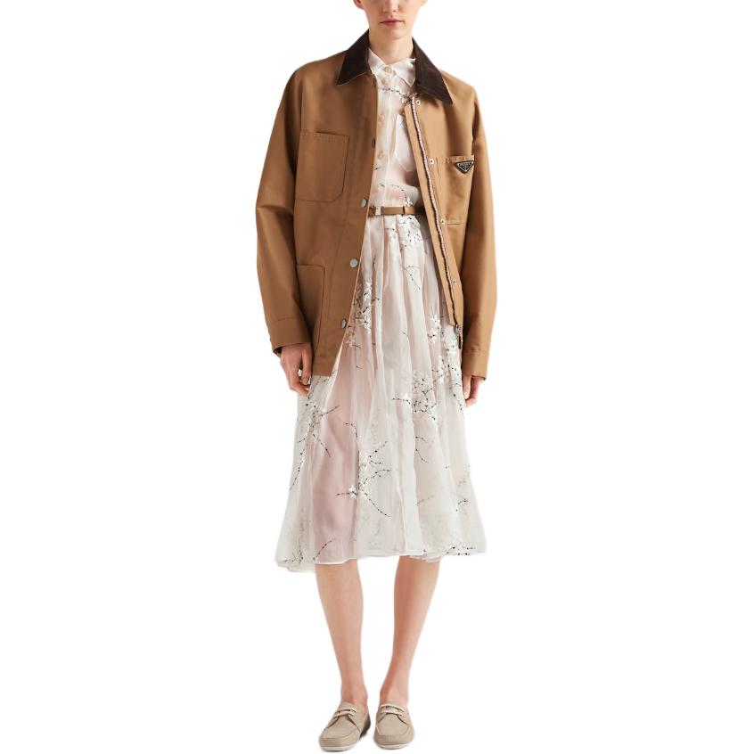 PRADA Triangle logo Canvas Blouson Jacket
