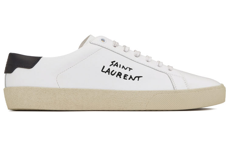 SAINT LAURENT Court Classic SL/06 Low White Black Women's