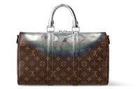 LOUIS VUITTON Keepall Bandouliere 35 Metallic Nebula Coated Canvas