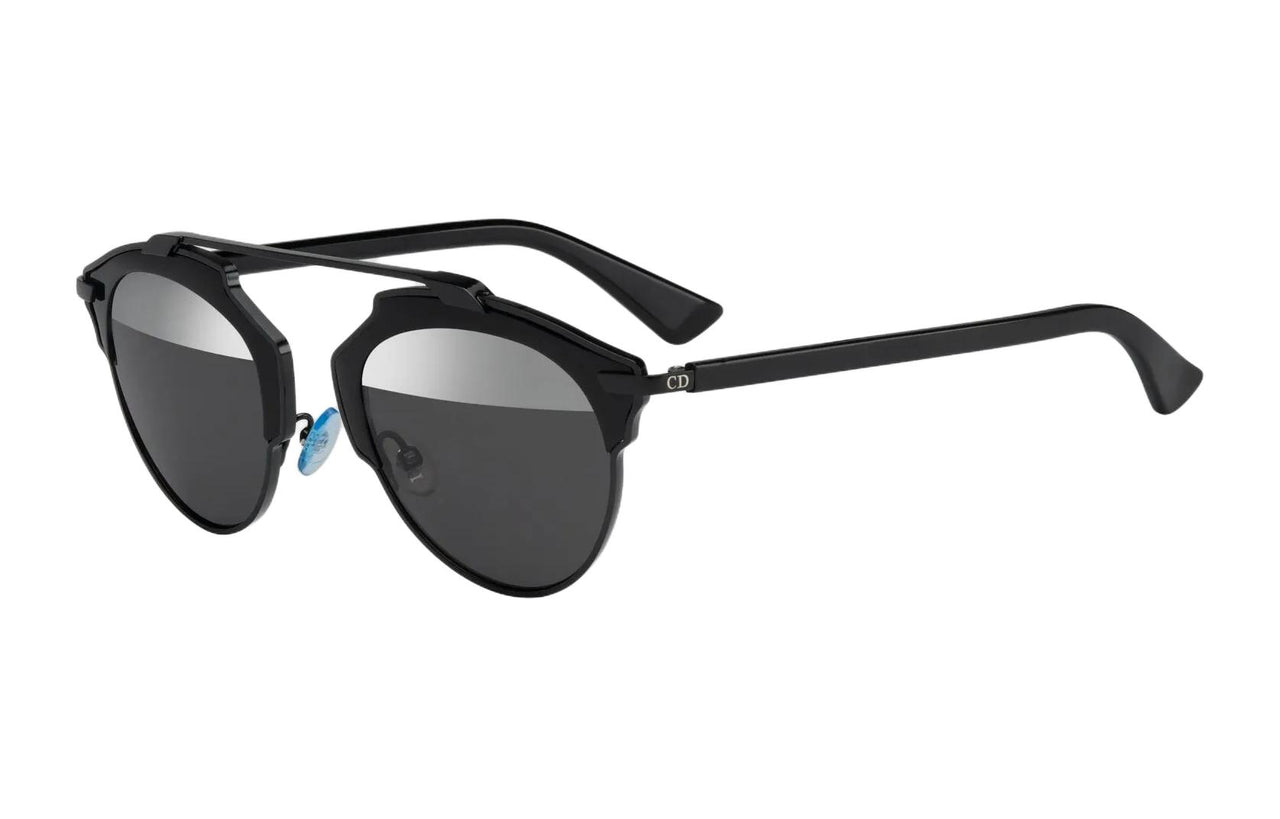 DIOR Metal Browline Sunglasses Unisex Black