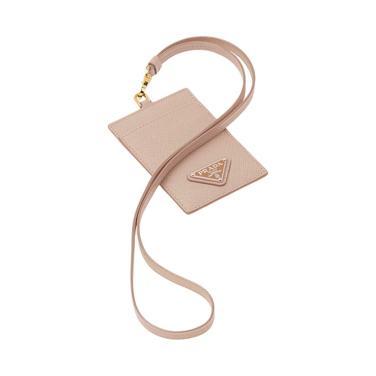 PRADA Saffiano Leather Card Holder Women's Pink Pink