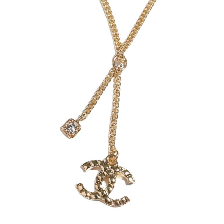CHANEL Metal Necklaces Women's Gold