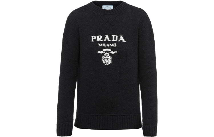 PRADA Logo Knitted Round Neck Jumper