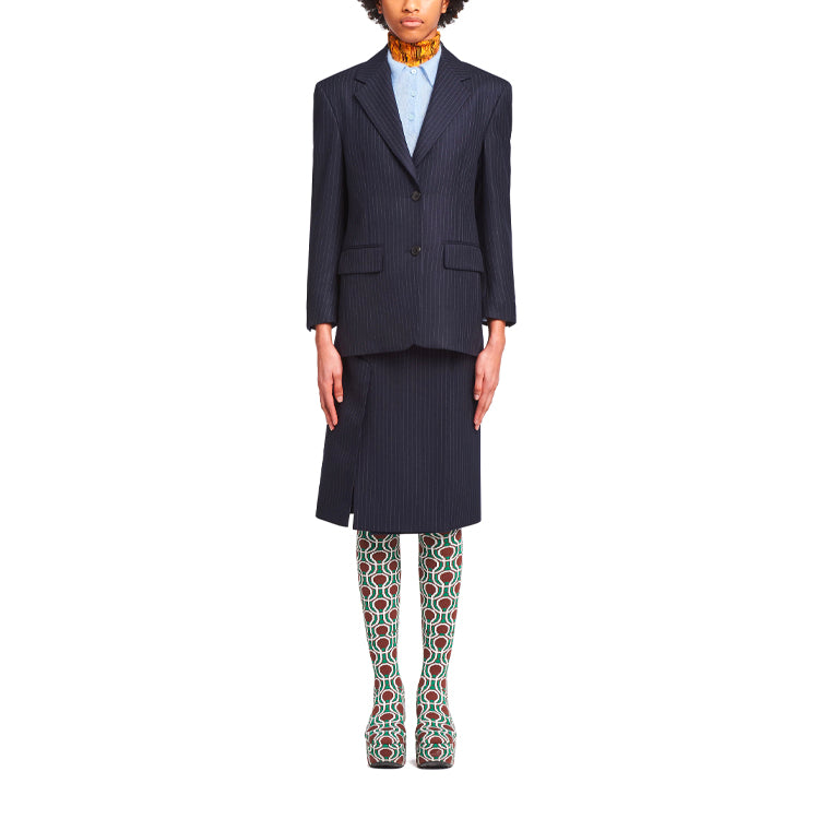 PRADA Business Suits Women's Marine Blue