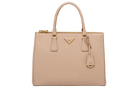 PRADA Galleria Killer Bag Calfskin Shoulder Bag, Crossbody Bag, Handbag Large Size Women's Cameo Brown