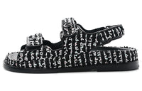 CHANEL Beach Sandals Women's Black