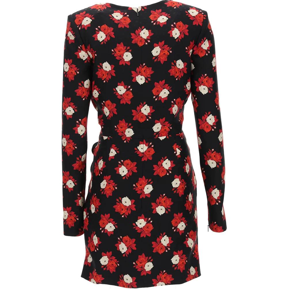 SAINT LAURENT Plunging V neck Mini Dress